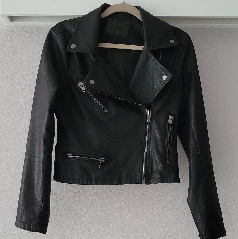 Blank NYC faux leather jacket Black, Women's Small